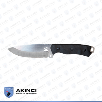 12,5 CM Ayı Desenli Siyah Av Bıçağı