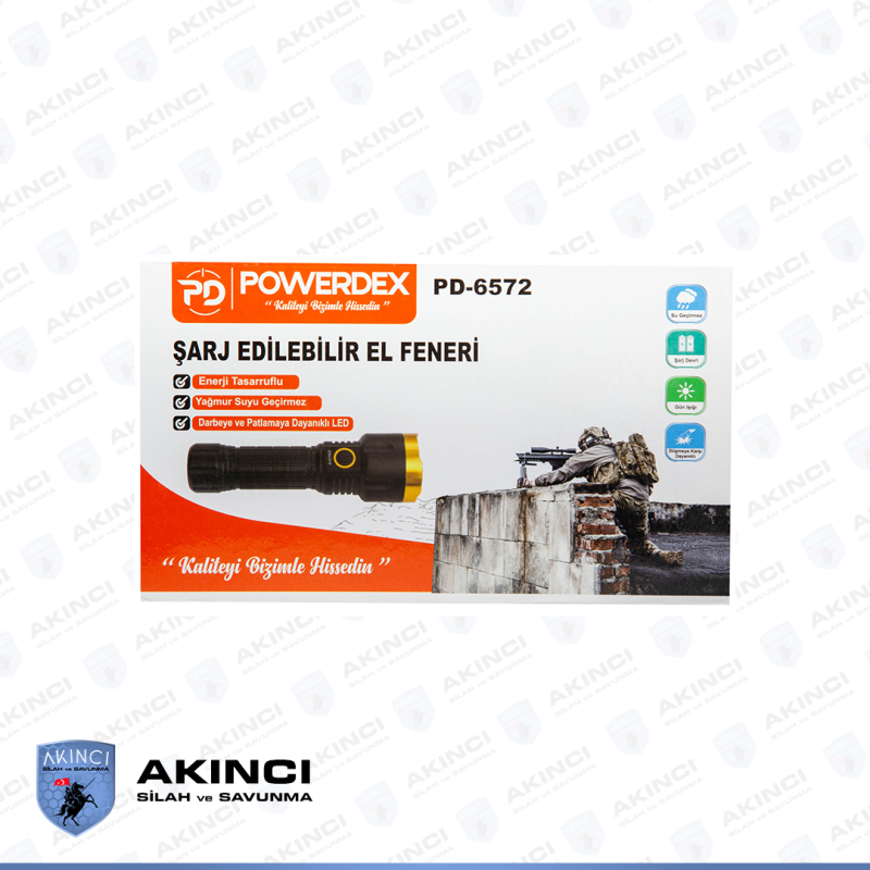 Powerdex PD 6572 Şarj Edilebilir El Feneri