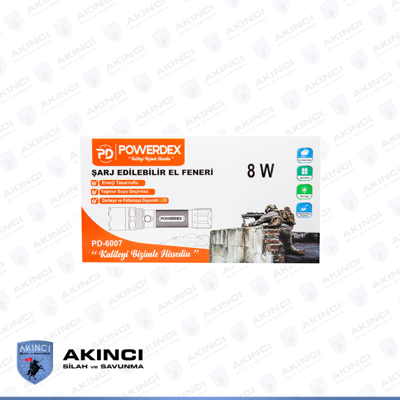 Powerdex PD 6007 Şarj Edilebilir El Feneri