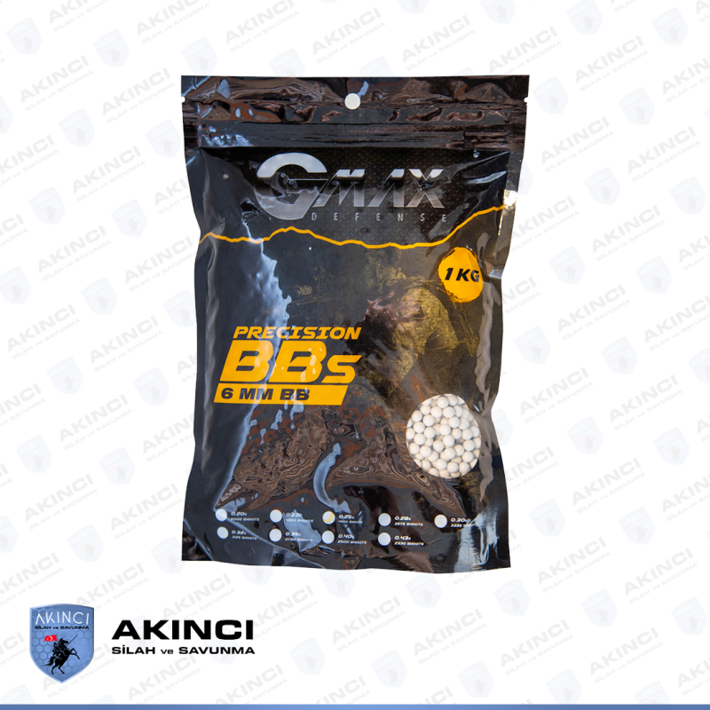 Gmax 0.25 Gr 6 MM Airsoft BB